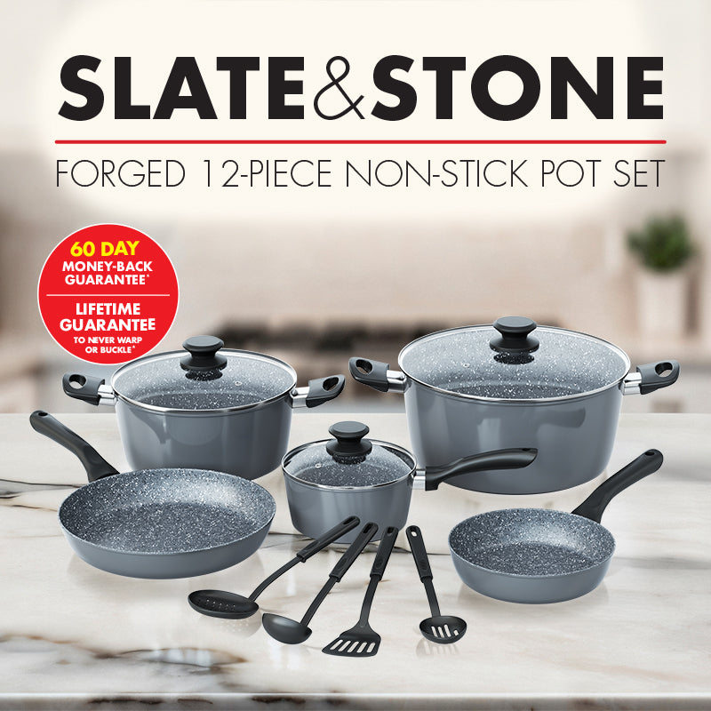 Bennett Read 12 Piece Slate And Stone Set