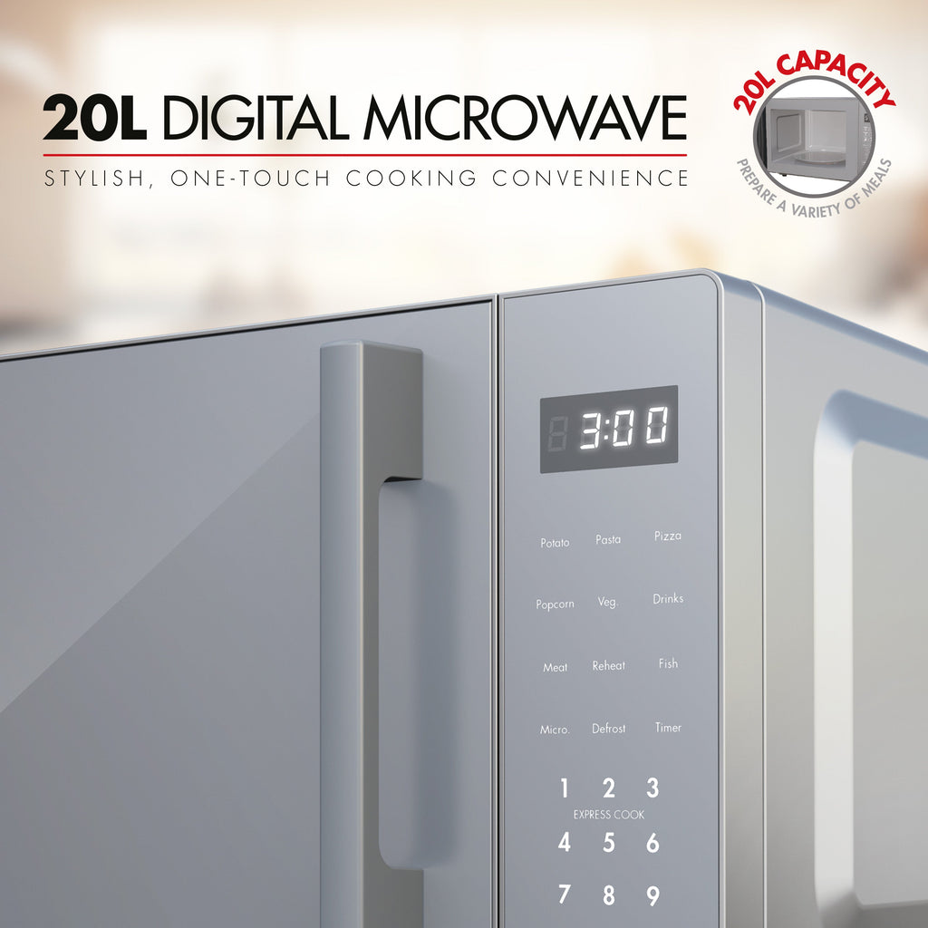 Bennett Read 20L Digital Microwave Dark Grey Oven