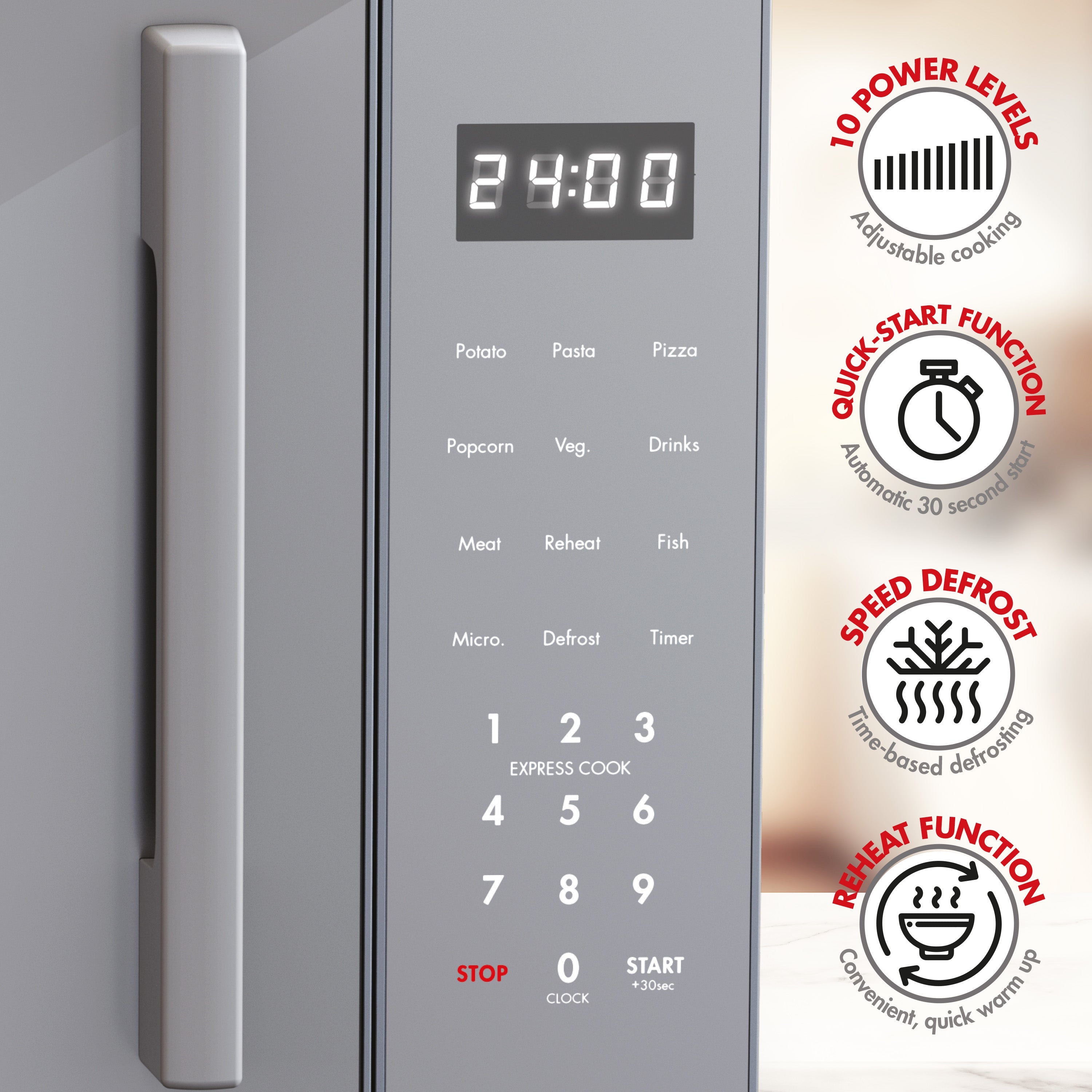 Bennett Read 20L Digital Microwave Dark Grey Oven