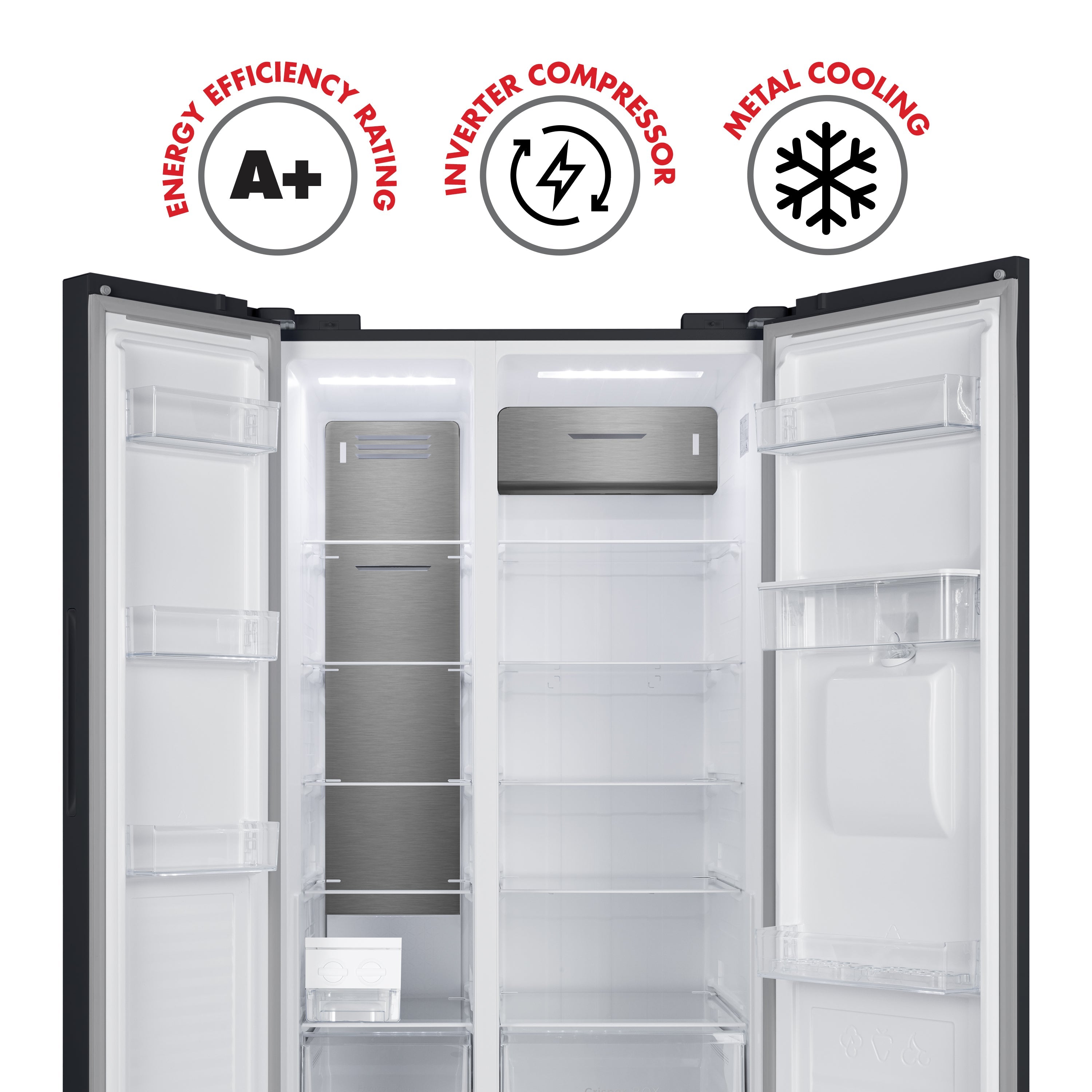 Bennett Read 622L Side By Side Fridge And Freezer