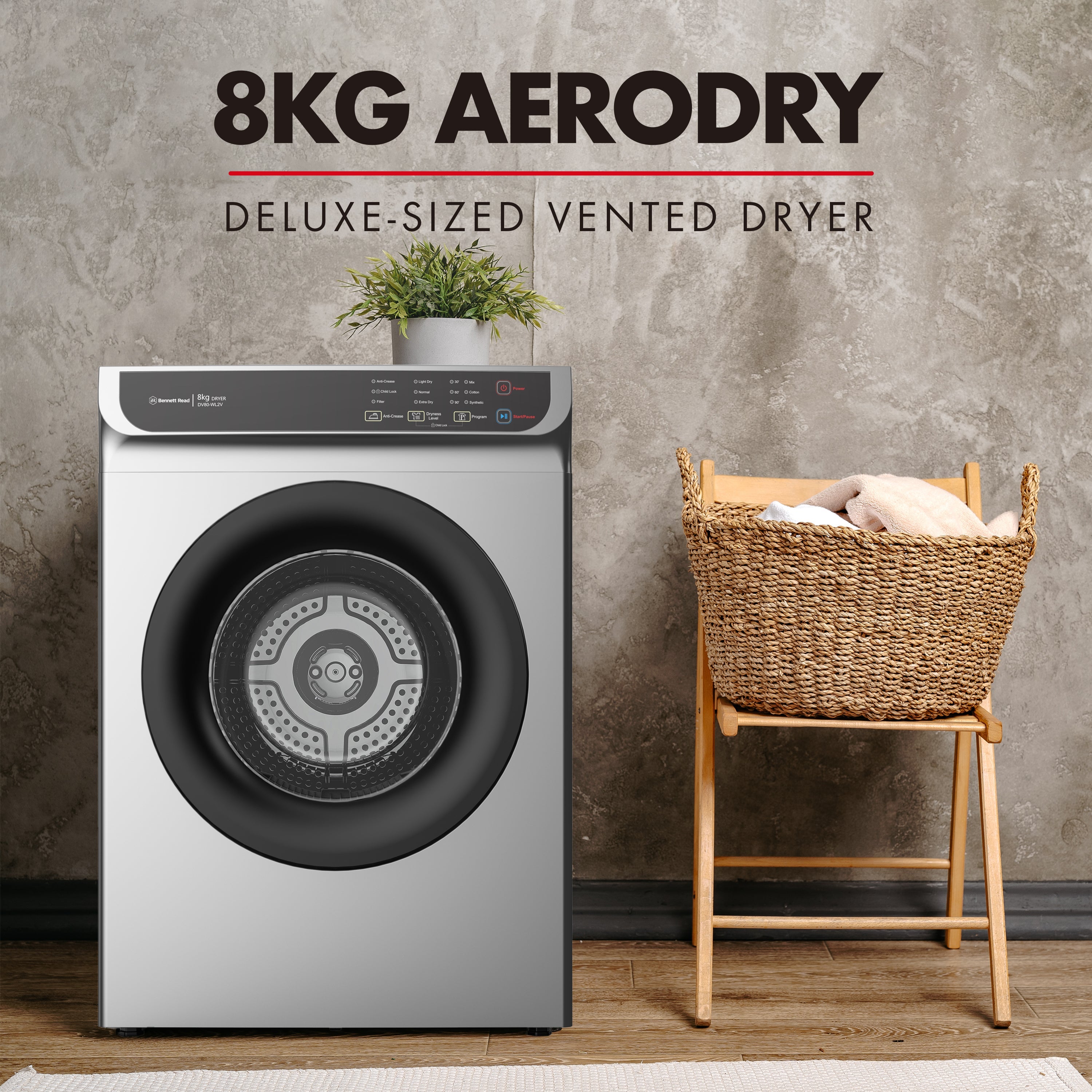 Bennett Read 8kg Aero Dry Vented Tumble Dryer