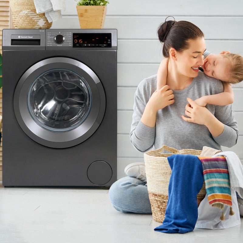 9KG Front Loader Washing Machine Dark Grey Touch