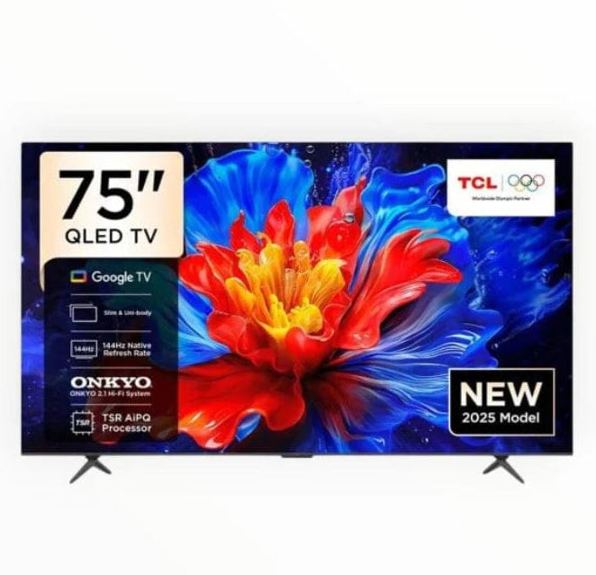 TCL 75-INCH 75P8K QLED Google TV 144HZ 75P8K