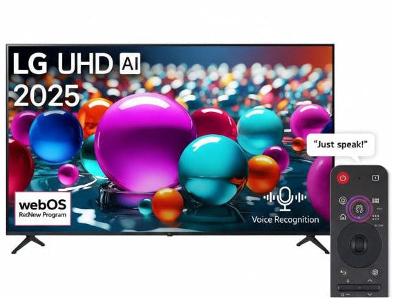 LG 65"UHD AI Smart TV with webOS25 & HDR10 - 65UA80006LC