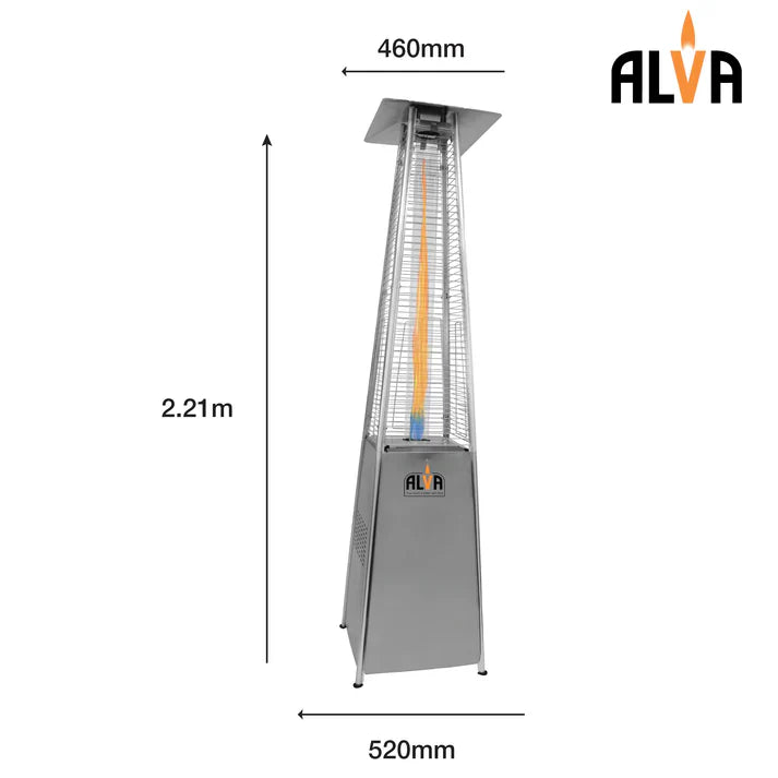 ALVA GHP20 Designer Quartz Glass Patio Heater