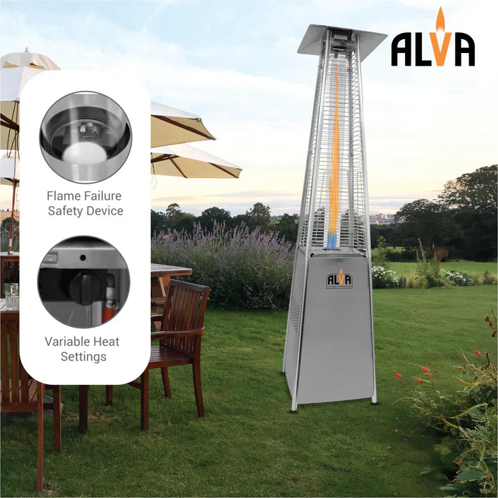 ALVA GHP20 Designer Quartz Glass Patio Heater