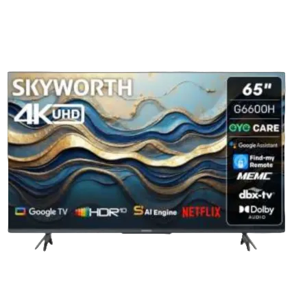 Skyworth 65"UHD Google Smart TV 65G660H