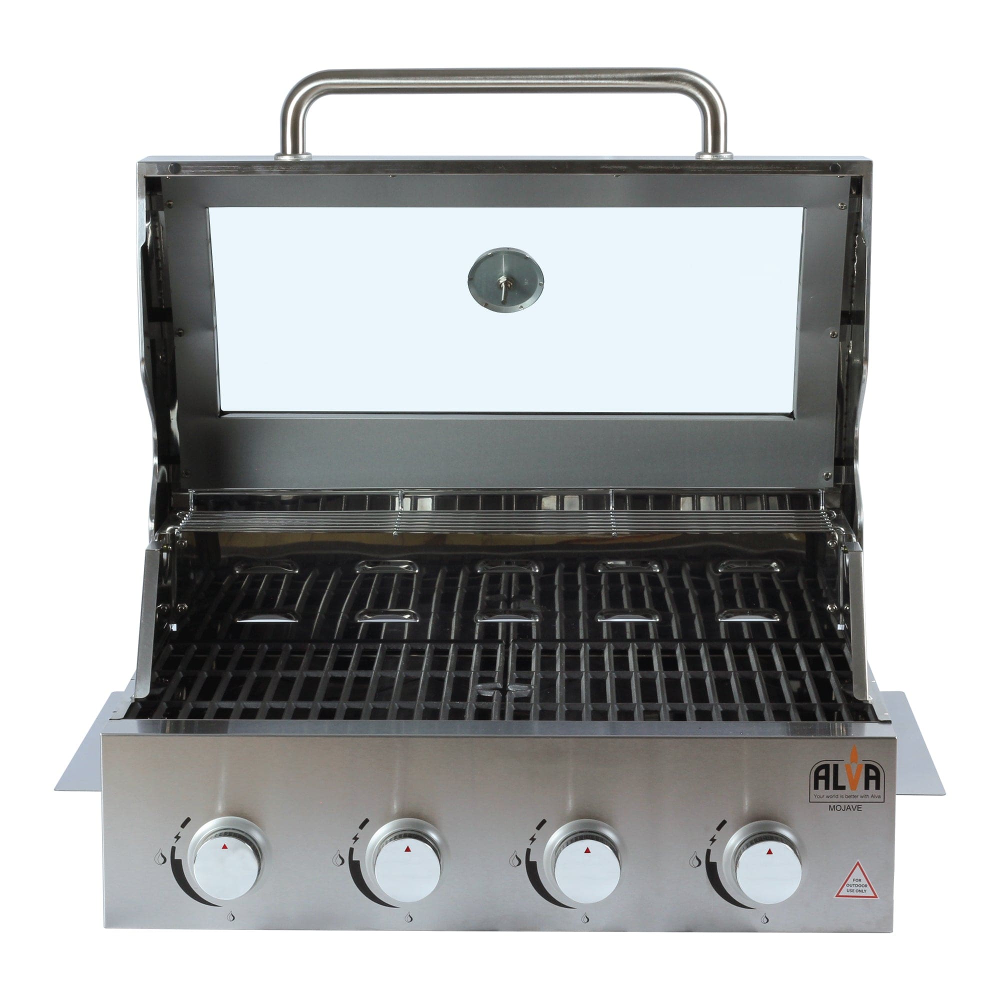 Alva Mojave 4-Burner Glass Hood Drop-In Gas BBQ GSS4BTT