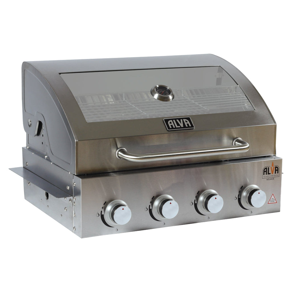 Alva Mojave 4-Burner Glass Hood Drop-In Gas BBQ GSS4BTT