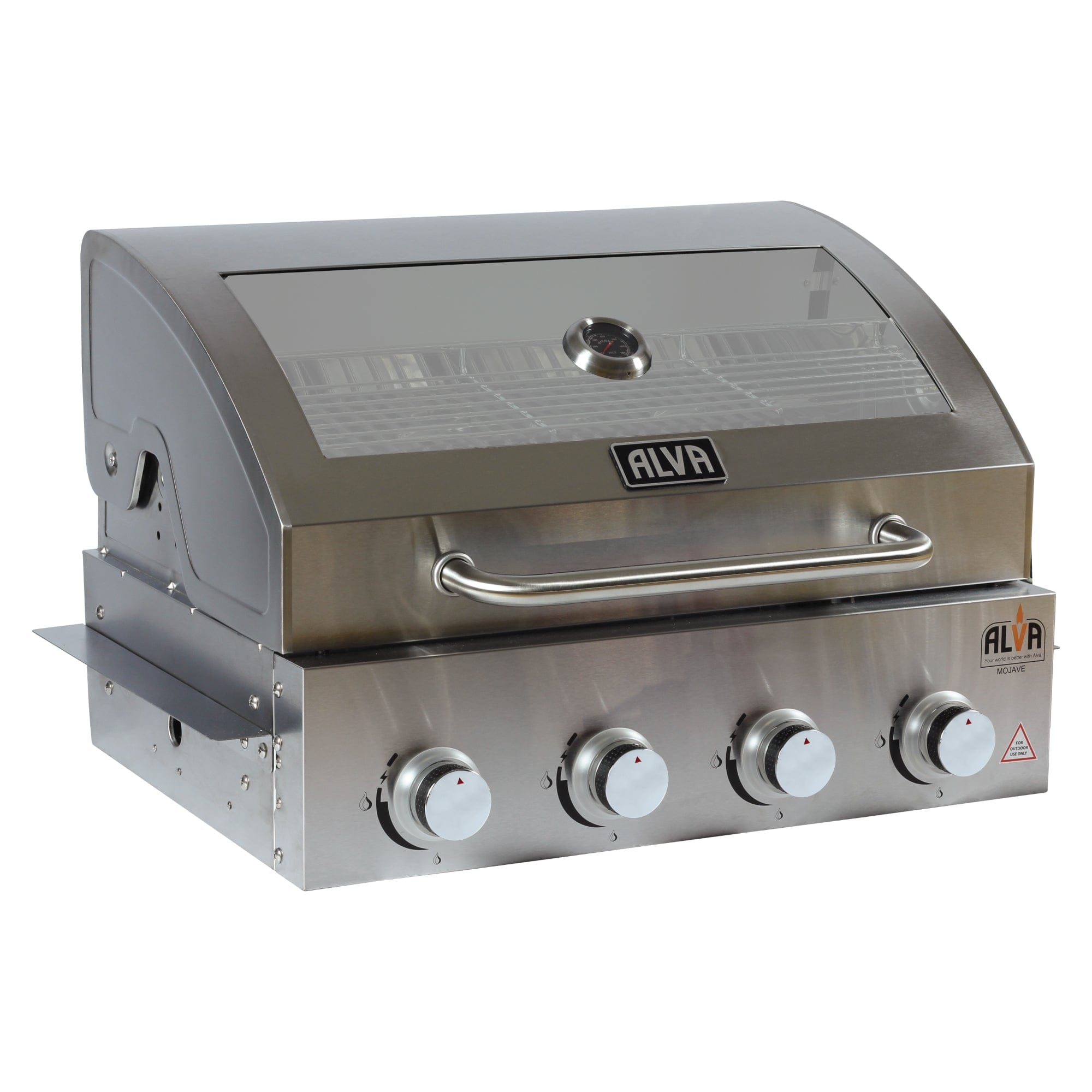 Alva Mojave 4-Burner Glass Hood Drop-In Gas BBQ GSS4BTT
