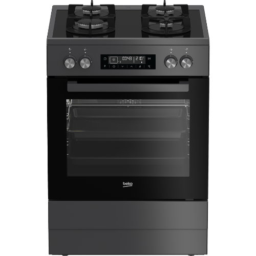 Beko 60 cm Multifunction Gas On Glass Stove FVM81430DA