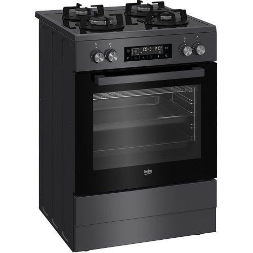 Beko 60 cm Multifunction Gas On Glass Stove FVM81430DA