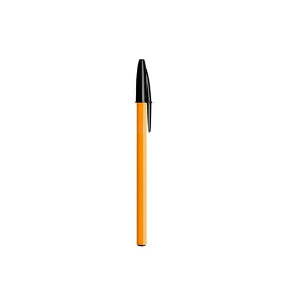 BIC Orange Fine Ball Point Pen Black Box of 60