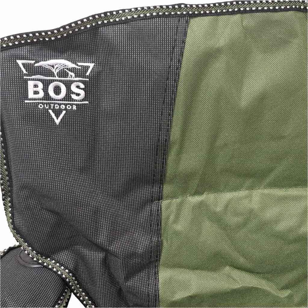 BOS Camping Chair Green/Grey 100kg Max