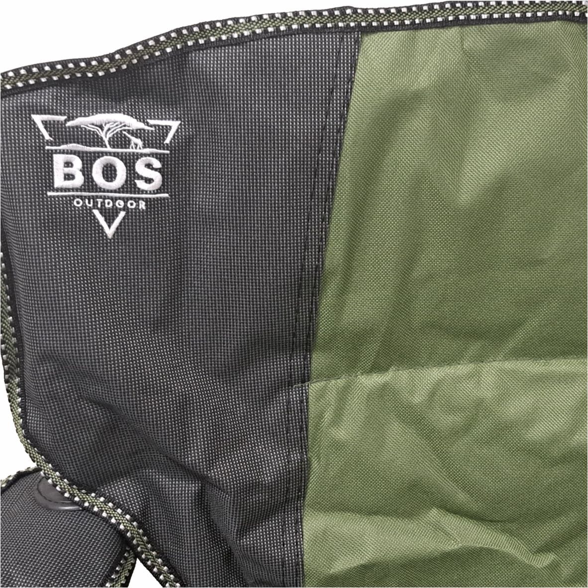 BOS Camping Chair Green/Grey 100kg Max