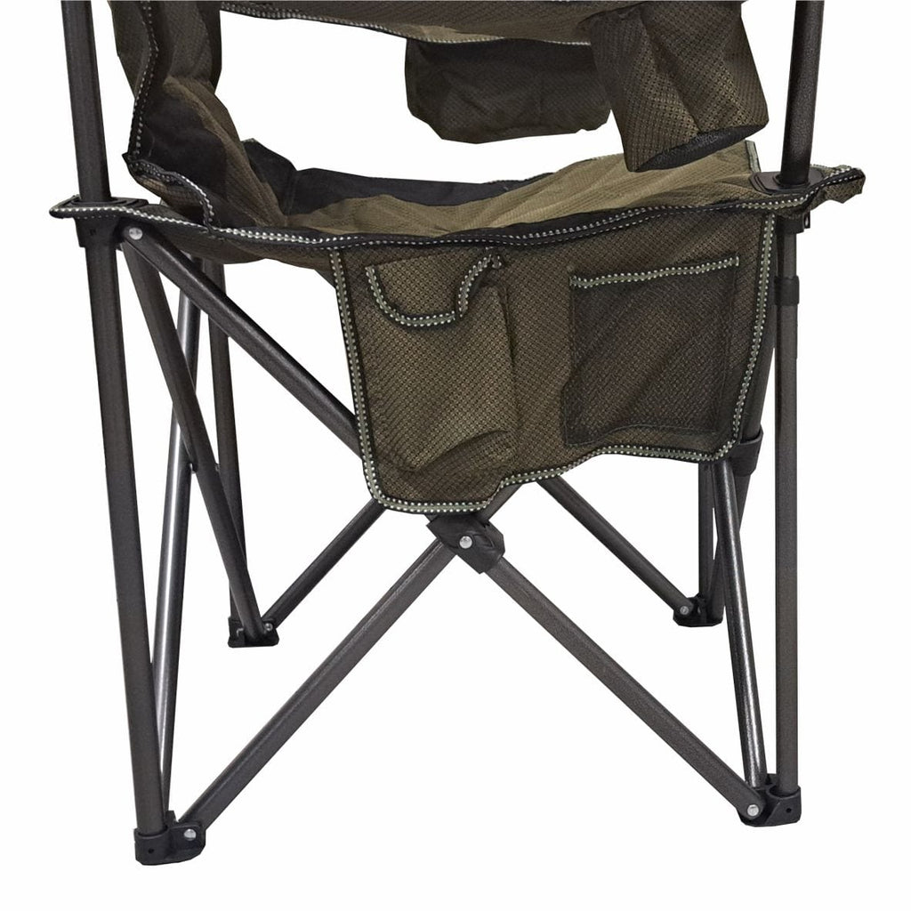 BOS Luxury Camping Chair Brown / Black 150kg Max
