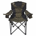 BOS Luxury Camping Chair Brown / Black 150kg Max