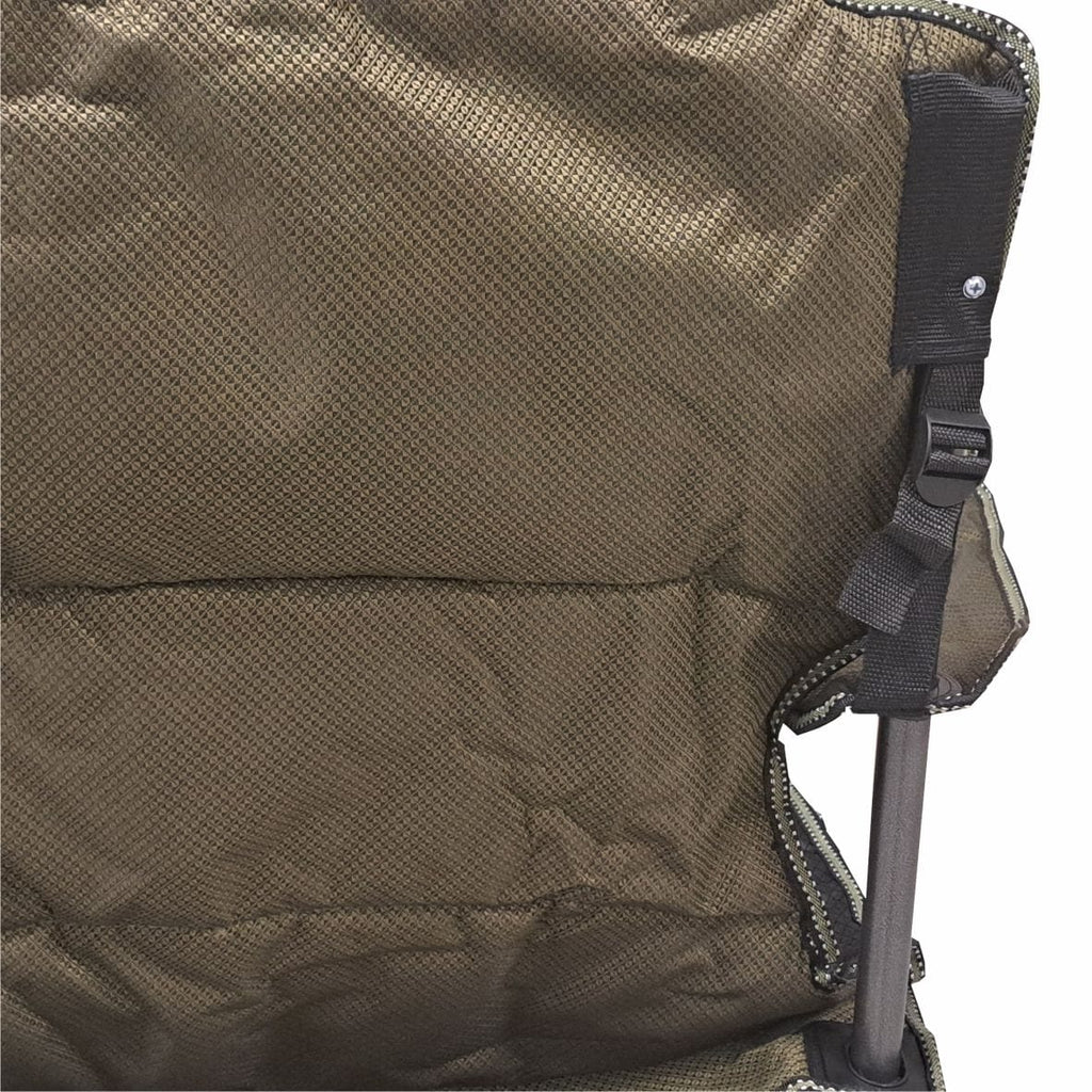 BOS Luxury Camping Chair Brown / Black 150kg Max