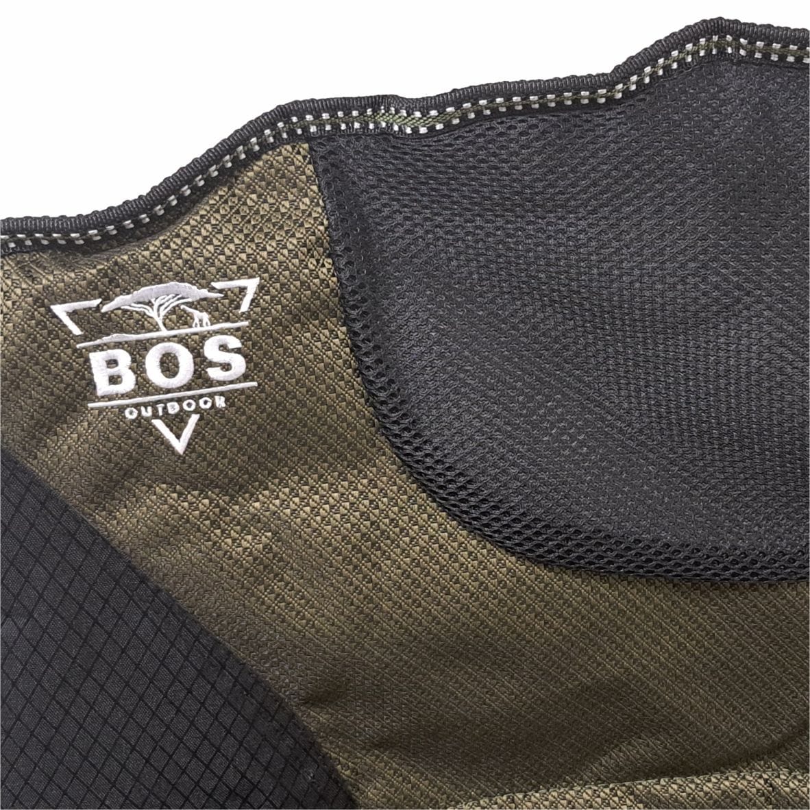 BOS Luxury Camping Chair Brown / Black 150kg Max