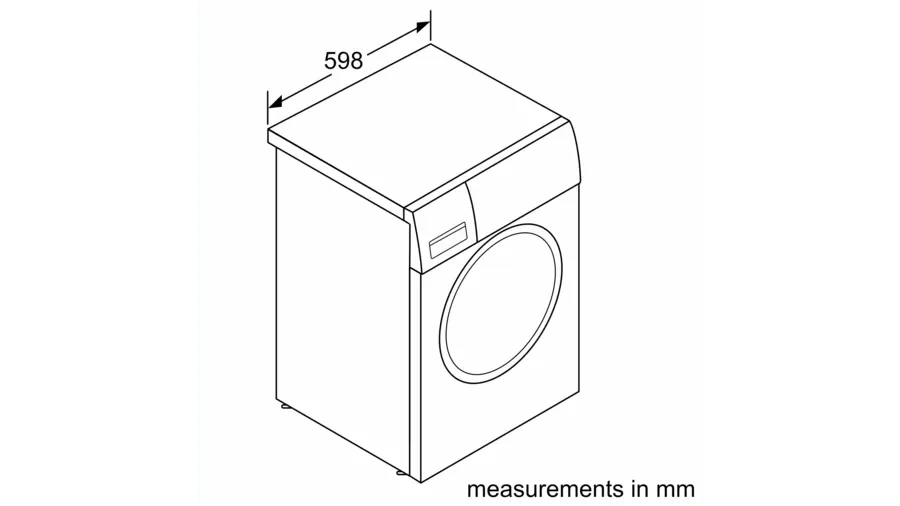 Bosch 9 kg Inox Front Loader Washing Machine WAT28S4SZA