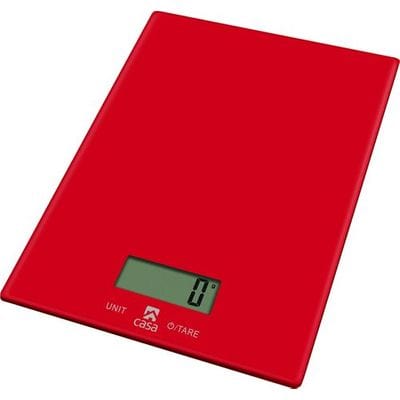 Casa Kitchen Scale Glass Rosso CKSG01R