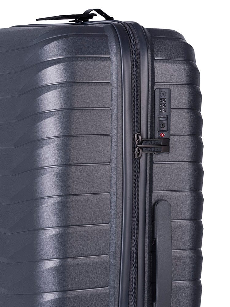 Cellini Grey Grande Large 4 Wheel Trolley Case 870718