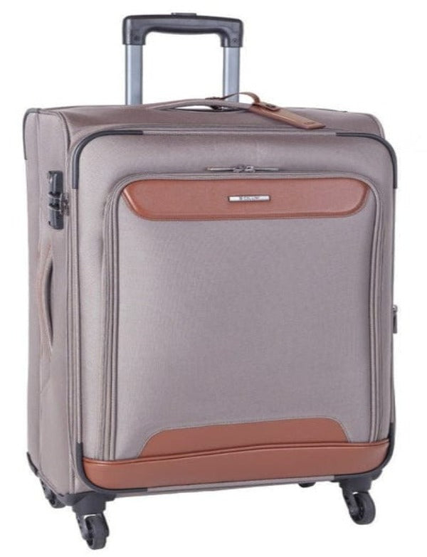 Cellini Monti Carlo Medium 4 Wheel Trolley Case Mink