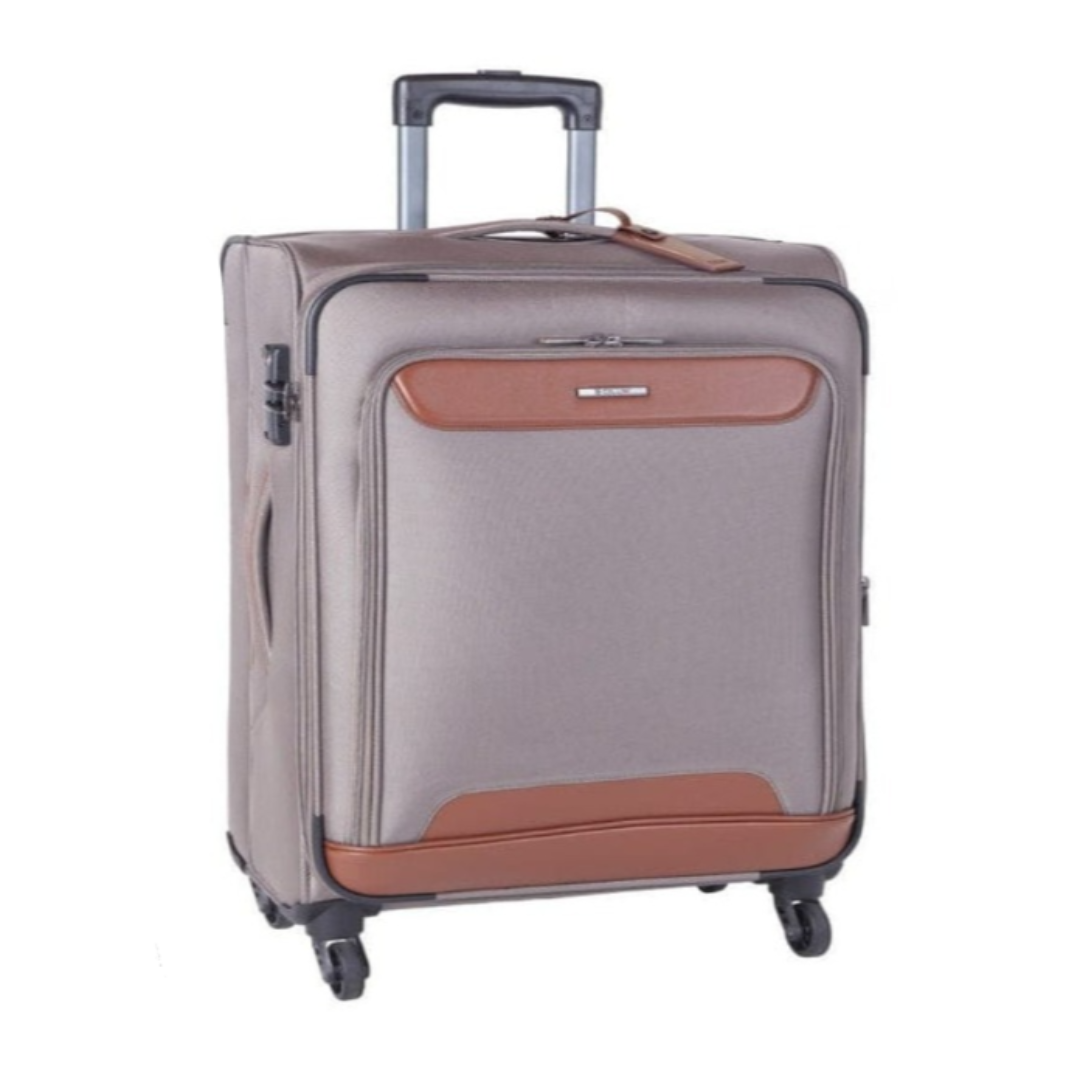 Cellini Monti Carlo Medium 4 Wheel Trolley Case Mink