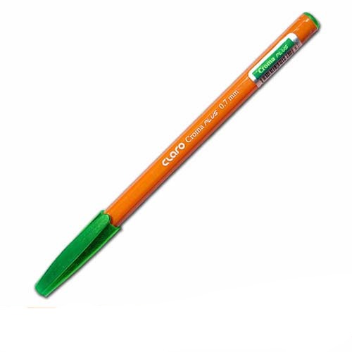 Claro Croma Plus 0.7MM Ball Point Pen Green Box of 50