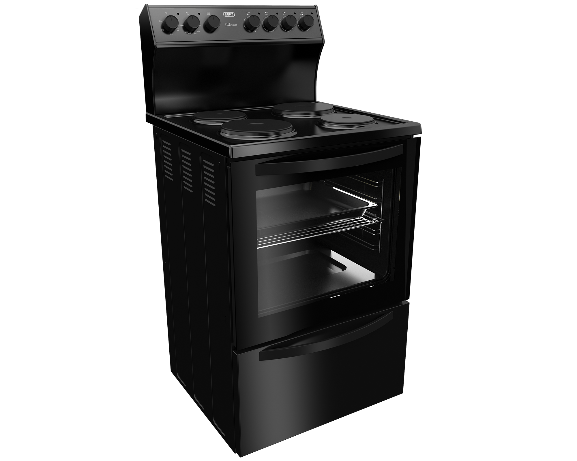 Defy Kitchenaire 60cm  Electric Stove Black DSS694