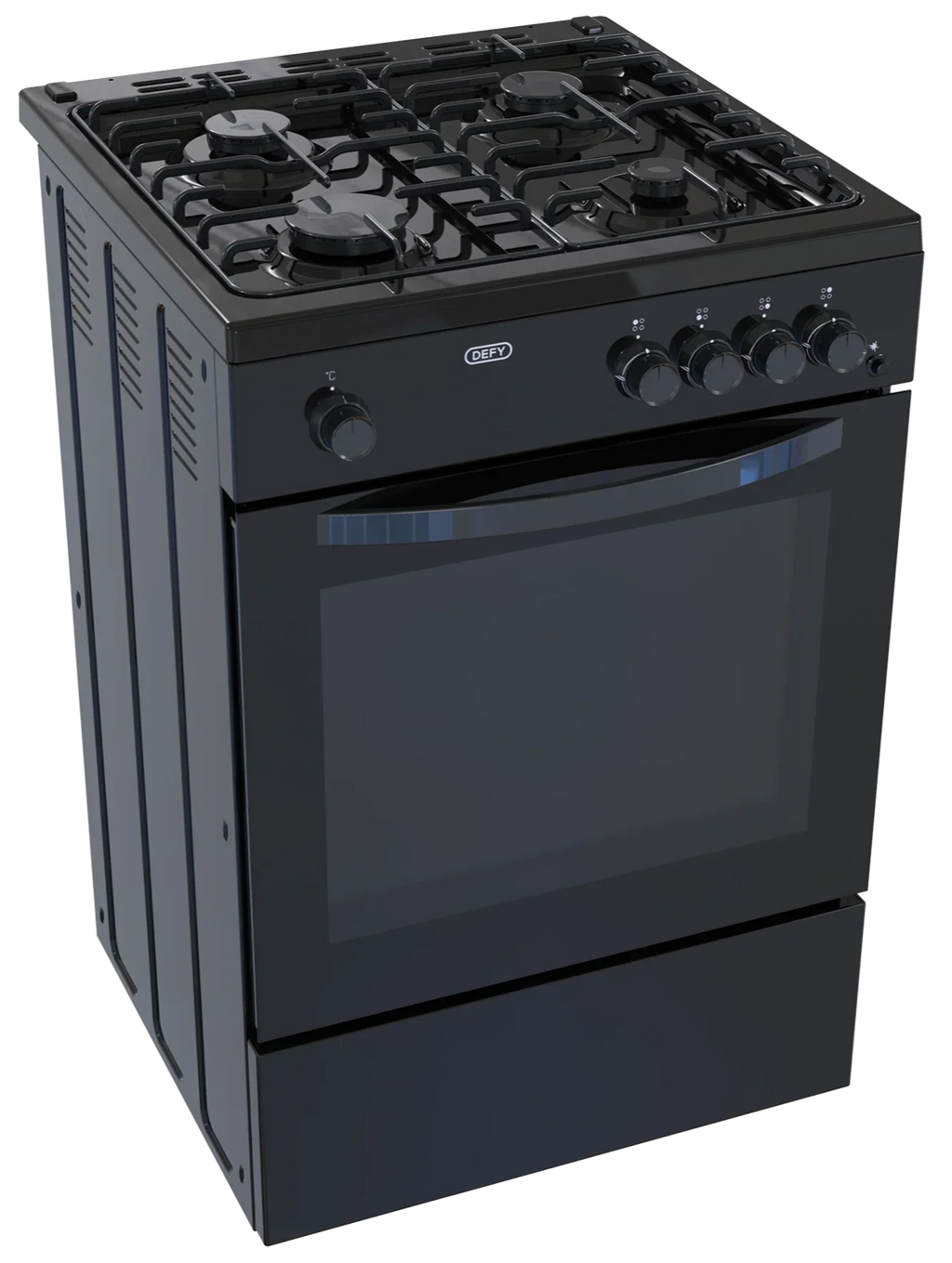 Defy 60cm Black Full Gas Cooker DGS670X