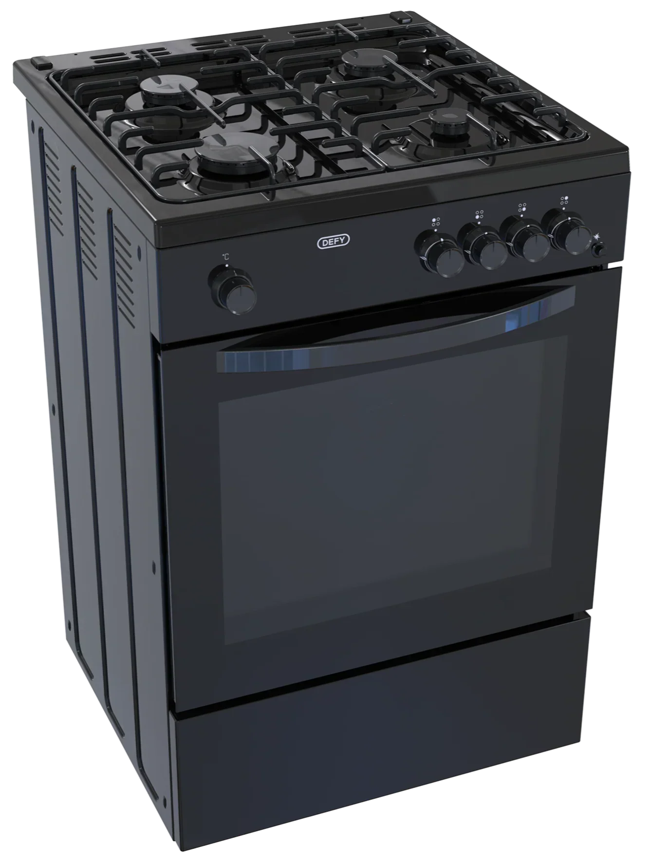 Defy 60cm Black Full Gas Cooker DGS670X