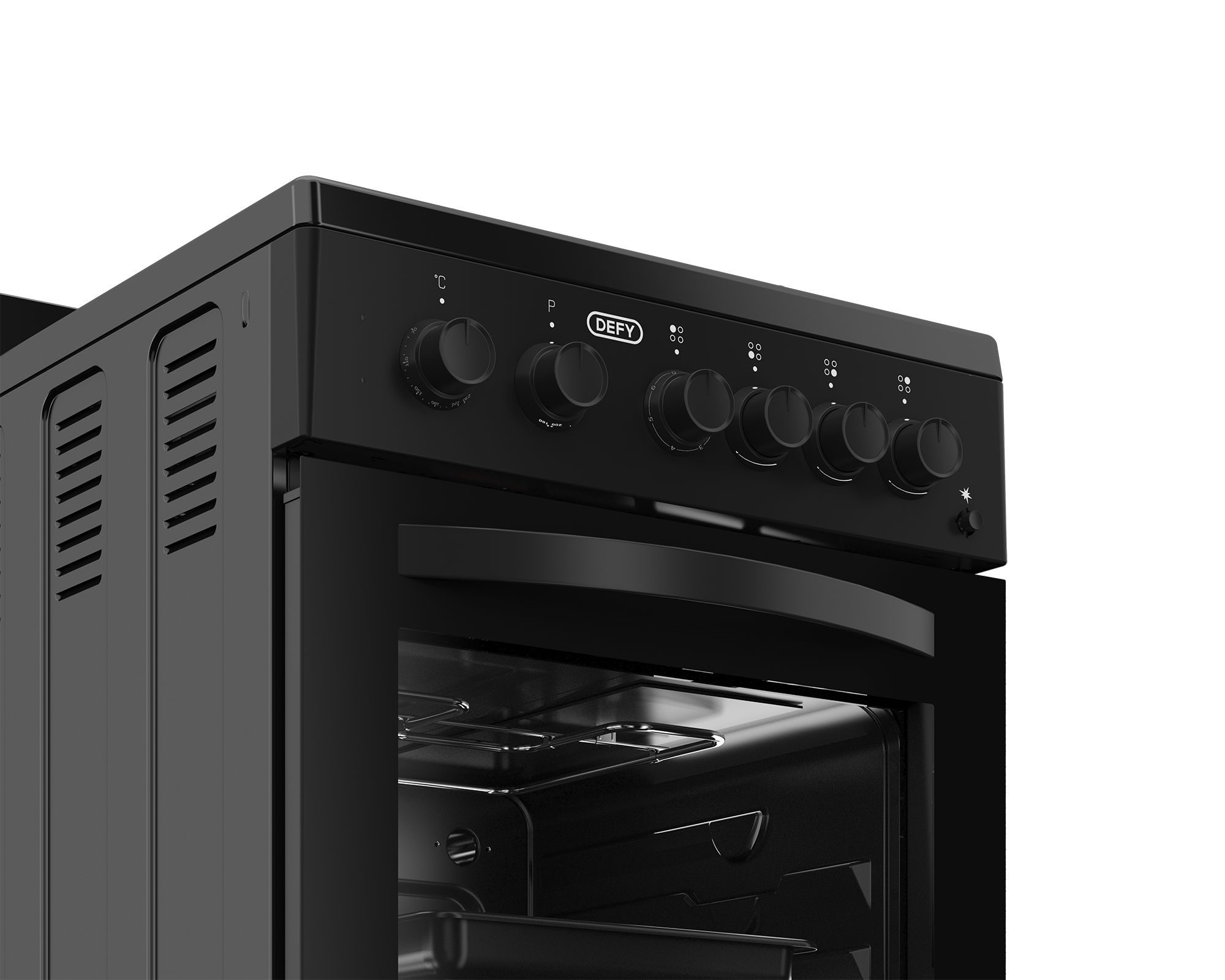 Defy 50cm Gas Electric Stove Black FC (DGS578)