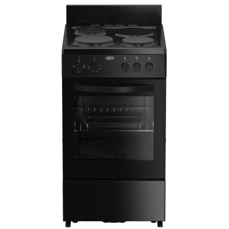 Defy 50cm 3 Plate Black Compact Stove DSS553