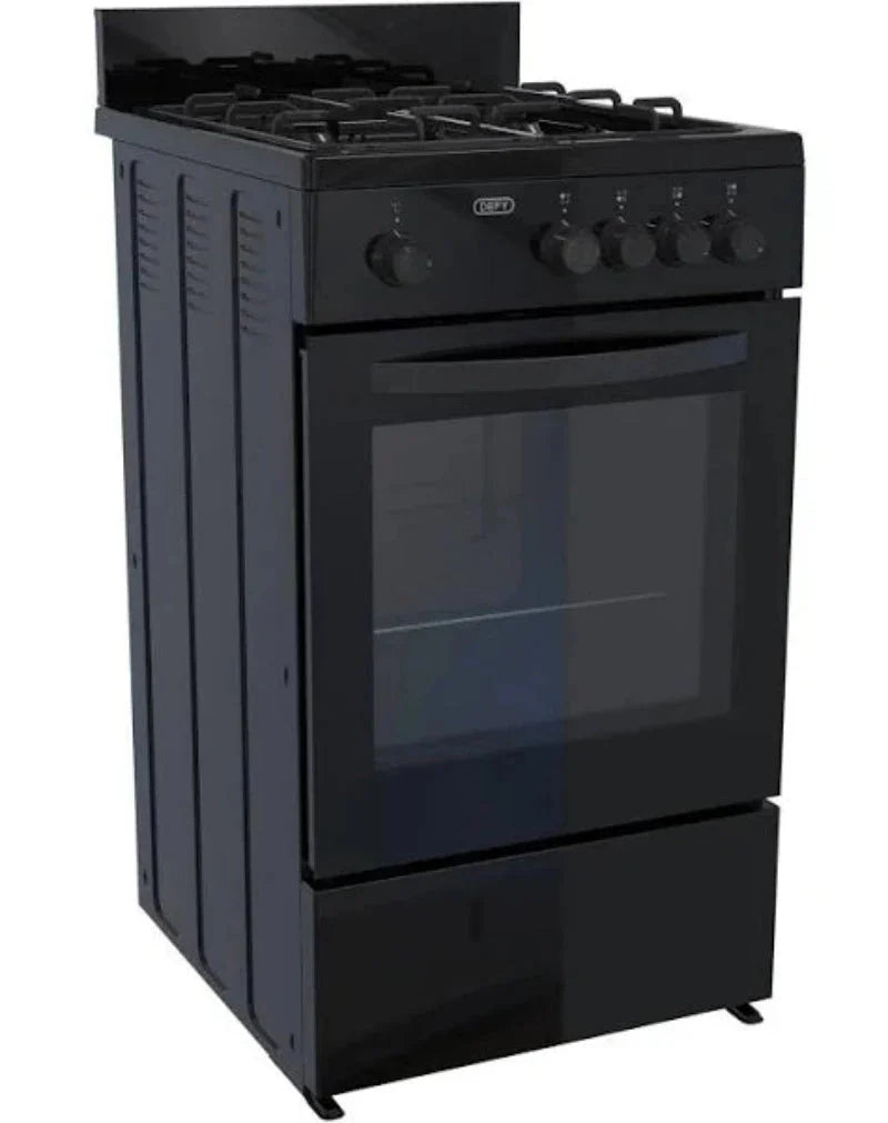 Defy 60L Black 4 Burner Gas Stove DGS568