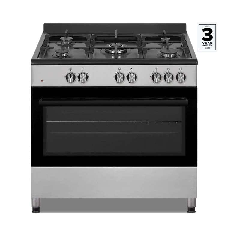 DEFY 90cm Black and Silver  Gas/Electric Stove DGS902