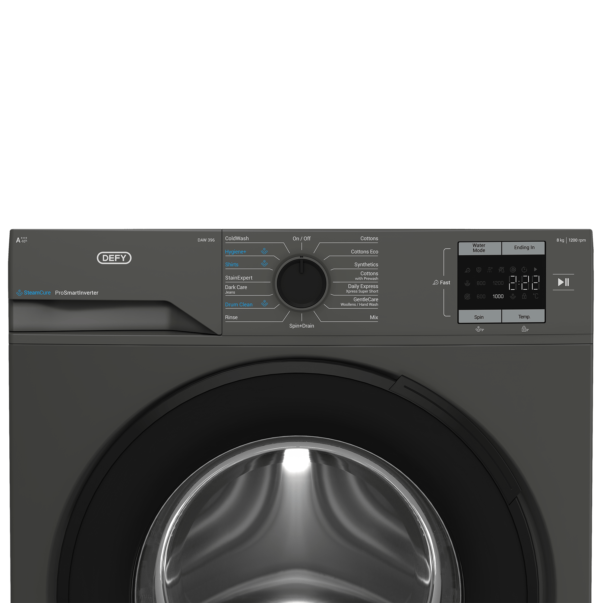 Defy 8kg Manhattan Gray Front Loader DAW396