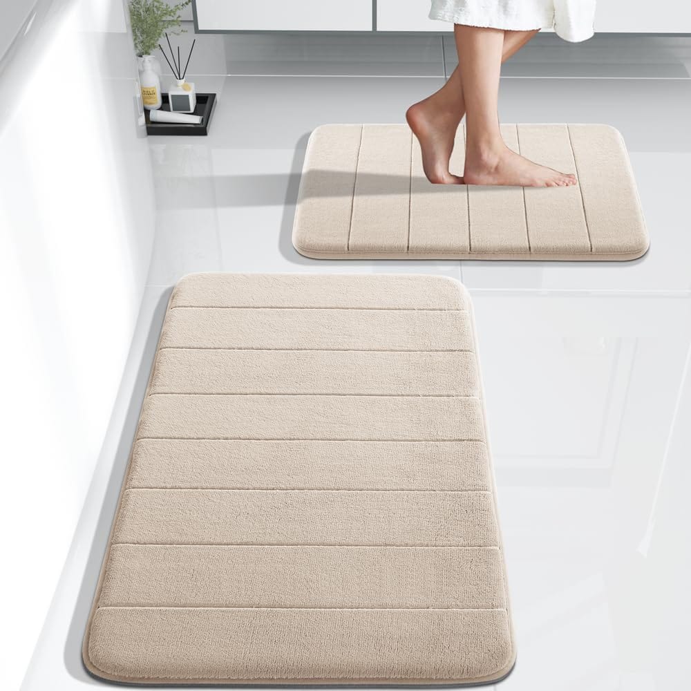 Drimat Memory Foam Bath Mat Beige