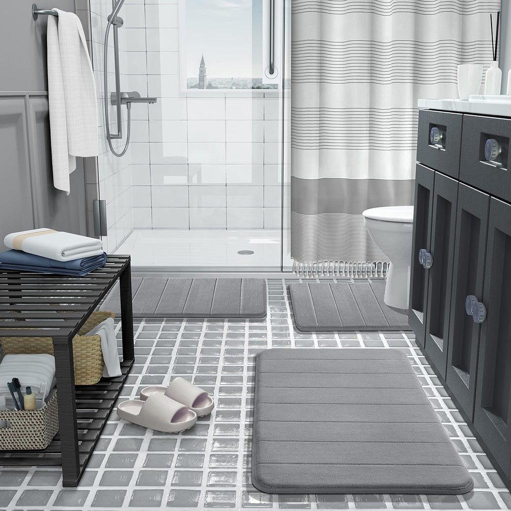Drimat Memory Foam Bath Mat Grey