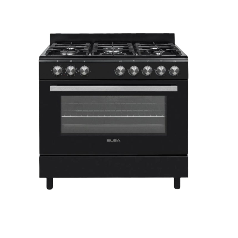 Elba 90cm Black Gas stove 04/96CL 827B