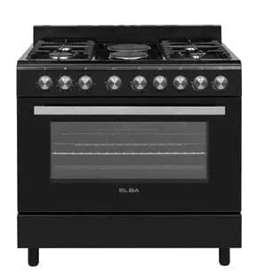 Elba 90cm Black Gas Stove 04/96CL727B