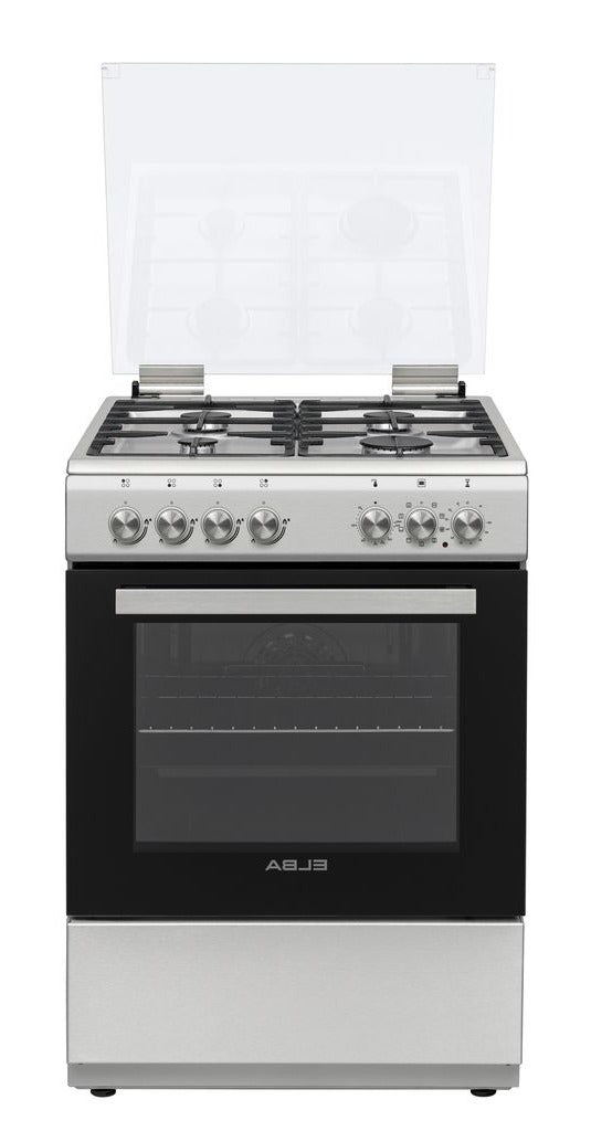 Elba Essential Burner Gas Stove Electric Oven 60cm Stainless Steel 04/66CL442- 4