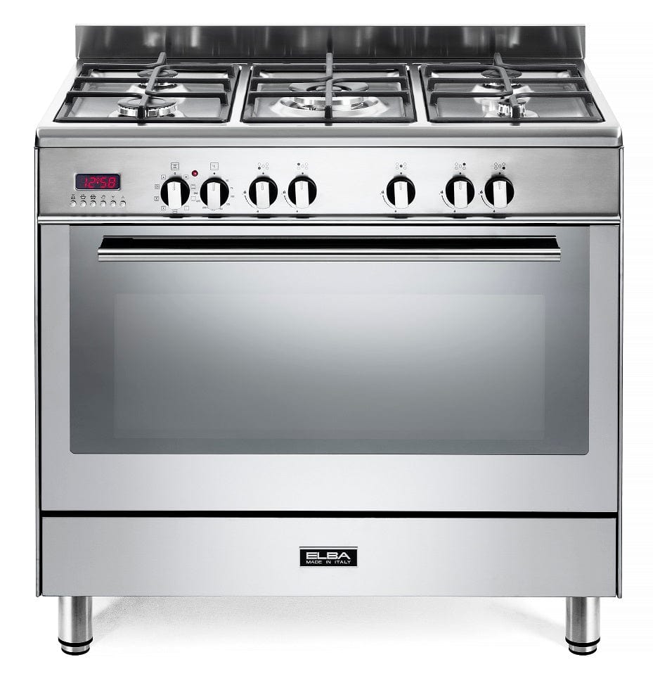 Elba 90 cm Fusion Stainless Steel Gas Stove Electric Oven 01/9FX827N