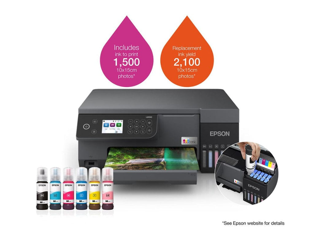 Epson L8100 Ecotank, A4, 3-in-1, Wi-Fi Direct, Photo Printer