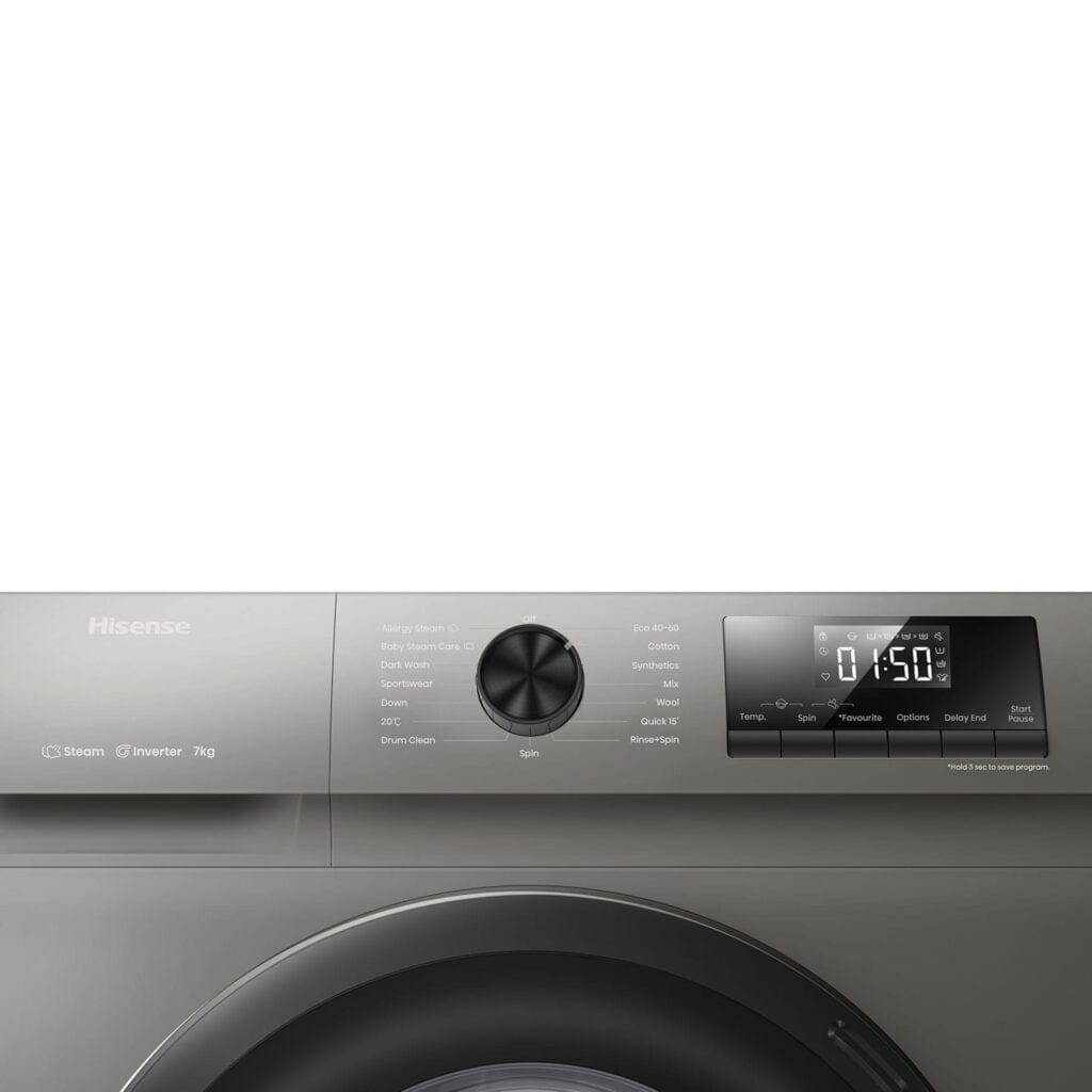 Hisense 7Kg Front Loader Washing Machine WFQP7012VMT