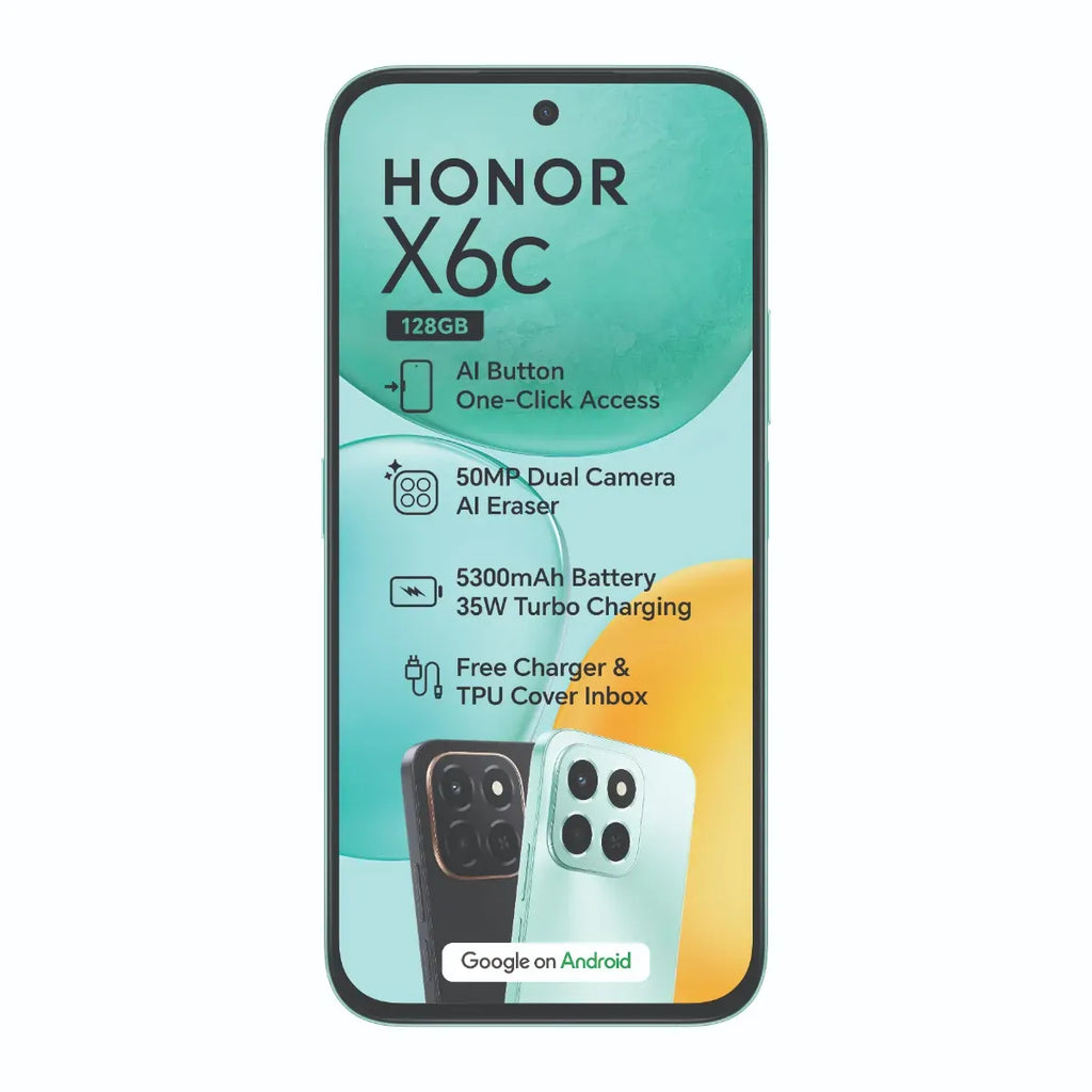 HONOR X6c 4G 128GB Dual Sim - Black
