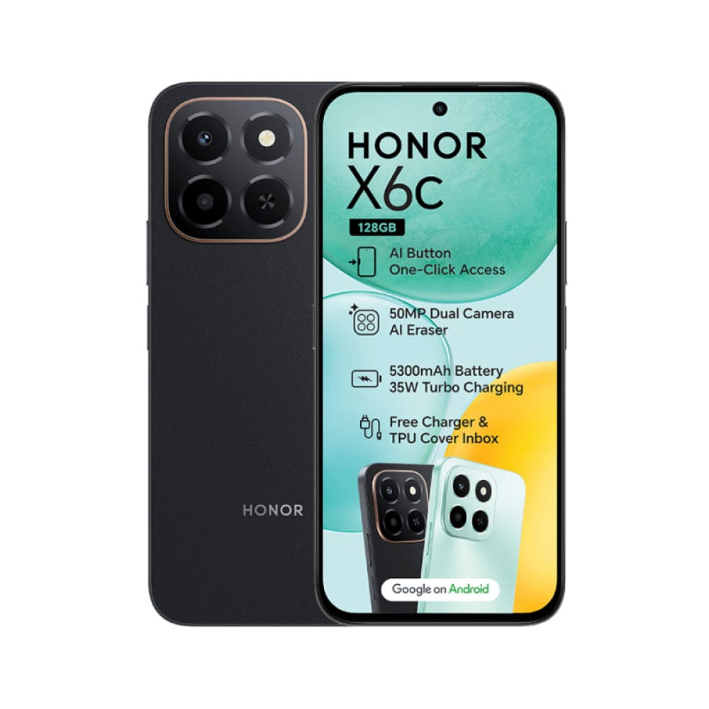 HONOR X6c 4G 128GB Dual Sim - Black