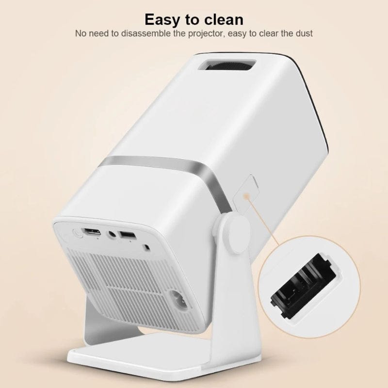 HTPNEO H69 Portable 720P HD Projector, 150" Screen, 150ANSI, Wireless