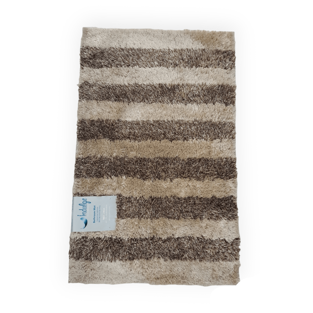Two Tone Microfibre Bathroom Mat 50 X 80Cm
