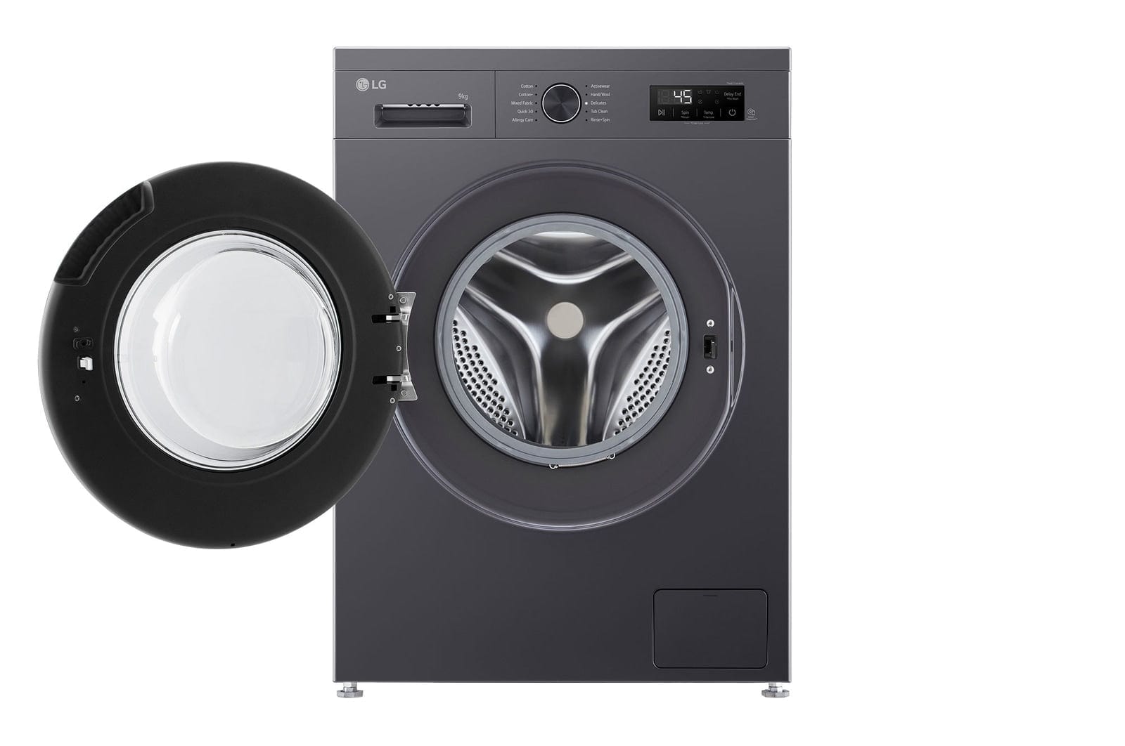 LG 9kg Middle Black Front Loader Washing Machine  F2Y1VYP6J.AMBQESA